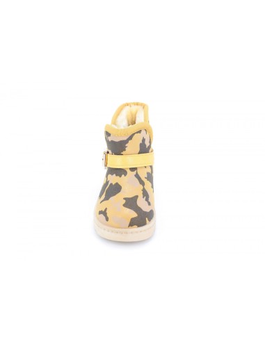 Cizme Copii Piele Army Yellow