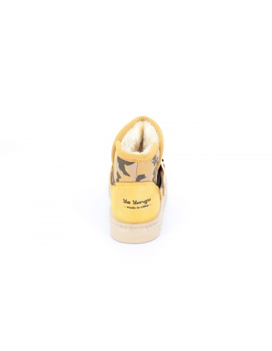 Cizme Copii Piele Army Yellow