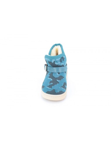 Cizme Copii Piele Army Blue