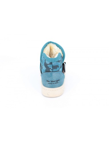 Cizme Copii Piele Army Blue
