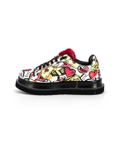 Pantofi graffiti multicolor