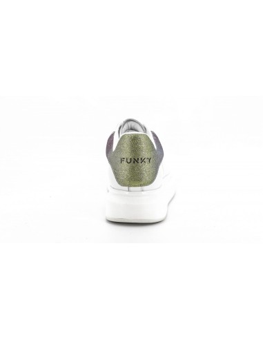 Sneakers piele funky alb