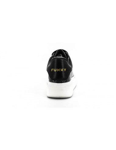 Sneakers dama din piele naturala negri FunkyMag