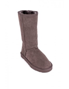 Cizme din piele intoarsa tip ugg maro 2