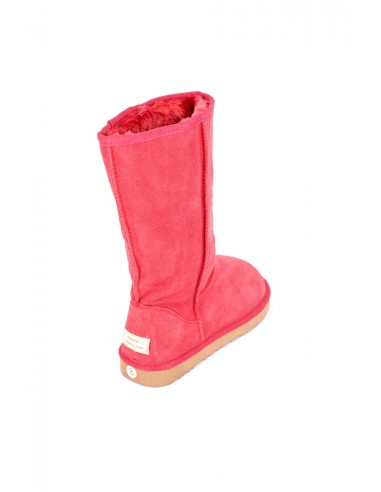 Cizme din piele intoarsa tip ugg corai2