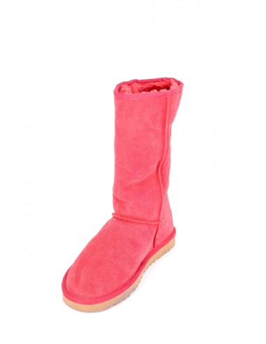 Cizme din piele intoarsa tip ugg corai2