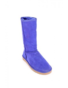Cizme din piele intoarsa tip ugg albastru 2