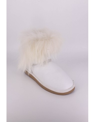 Cizme piele blana naturala tip ugg 7