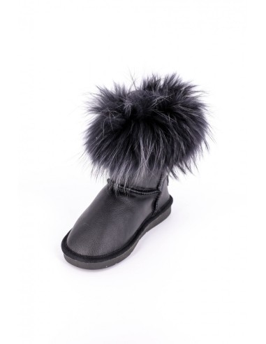 Cizme piele blana naturala tip ugg 8