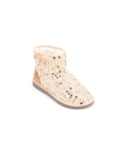 Cizme Femei Tip Ugg Paiete Gold 2