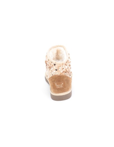 Cizme Femei Tip Ugg Paiete Gold