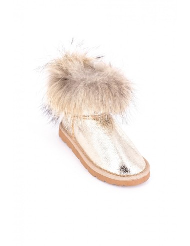 Cizme piele blana naturala tip ugg 12