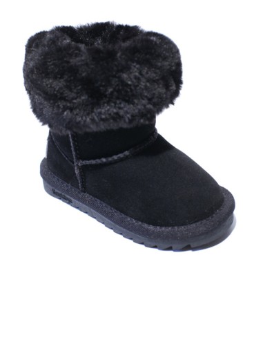 Cizme Tip Ugg Piele Intoarsa Blana