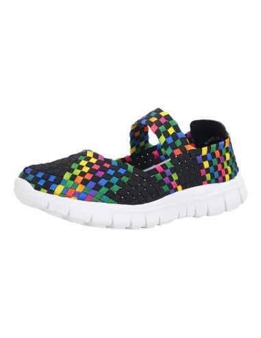 Espadrile elastice negre Maria