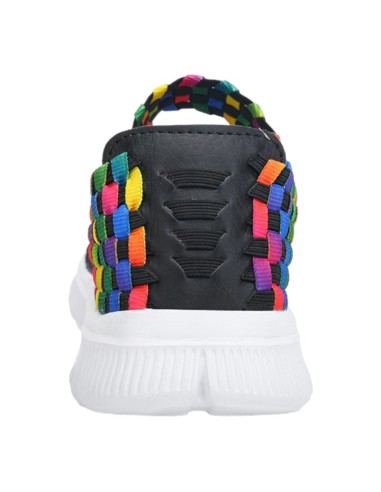 Espadrile elastice negre Maria