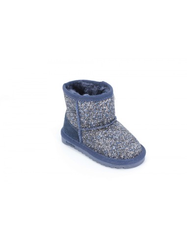 Cizme Copii Tip UGG Blue Sparkle