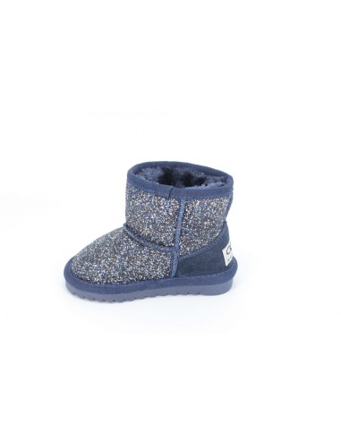 Cizme Copii Tip UGG Blue Sparkle