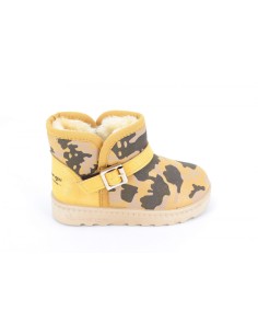 Cizme Copii Piele Army Yellow