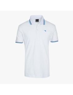 tricou polo diadora alb bumbac