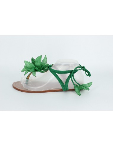 Sandale Femei Piele Verde