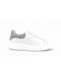 Sneakers piele funky alb 3