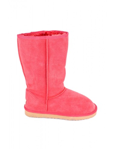 Cizme din piele intoarsa tip ugg corai2