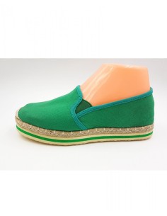 Espadrile Textile Verde