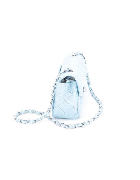 Geanta Femei Piele Matlasata Bleu