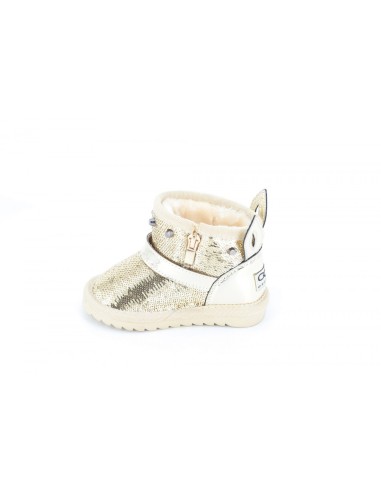 Cizme Copii Tip UGG Paiete Gold