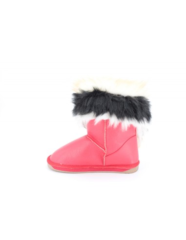 Cizme Copii Tip UGG Rosu Blana
