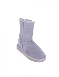 Cizme din piele intoarsa tip ugg gri 2