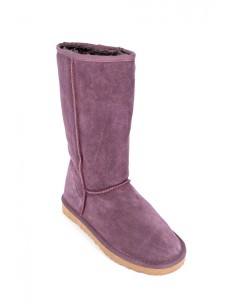 Cizme din piele intoarsa tip ugg mov 2