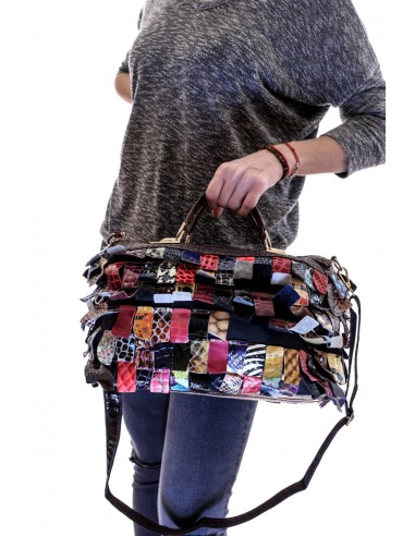 Geanta Piele Multicolor Alina