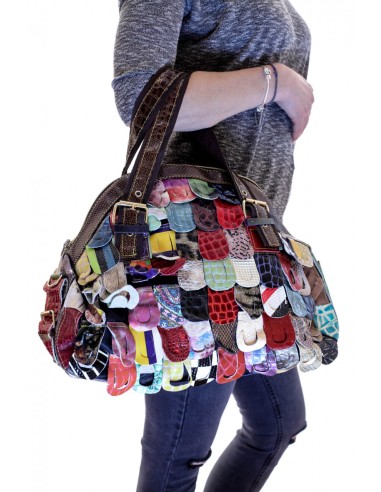 Geanta Piele Multicolor Ana