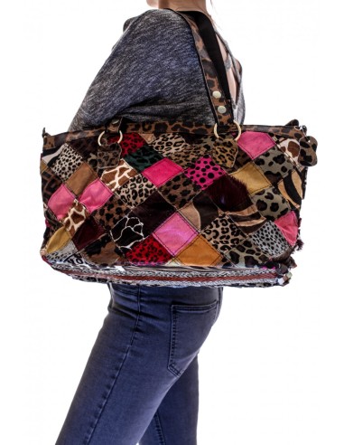 Geanta Piele Multicolor