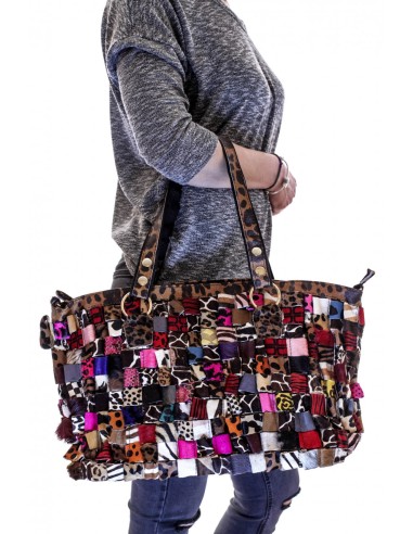 Geanta Piele Multicolor