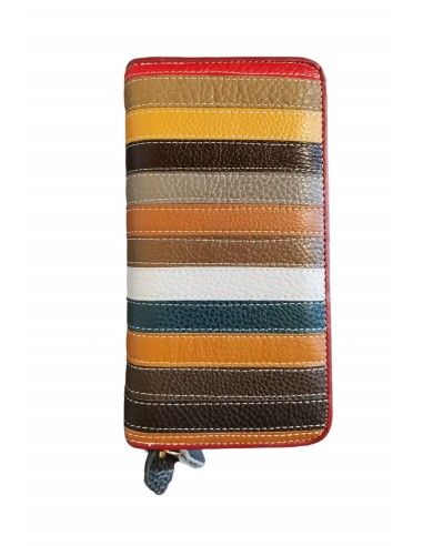 Portofel piele naturala multicolor 10078