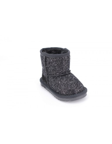 Cizme Copii Tip UGG Black sparkle 1