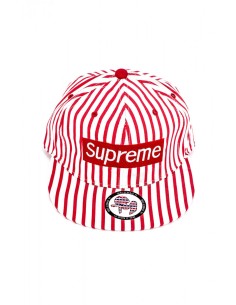 Sapca Supreme Stripes Red