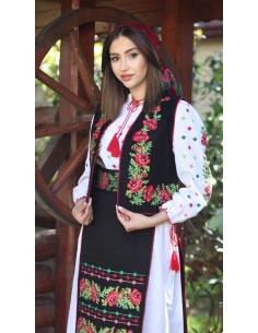 Set Traditional Dama, Vesta, Fota, Rochie, Brau, Ie