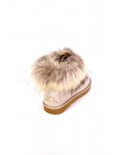 ghete din piele intoarsa naturala tip ugg bej 2
