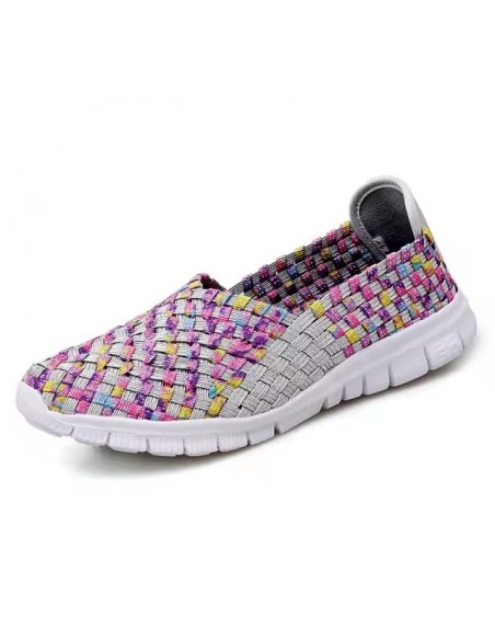 Espadrile dama elastice multicolore – Ușoare și comode, mărimi 35-41