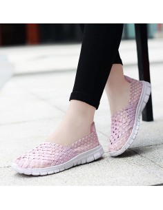 Espadrile dama elastice roz – Ușoare și comode, mărimi 35-41model Rosa