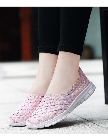 Espadrile dama elastice roz – Ușoare și comode, mărimi 35-41model Rosa