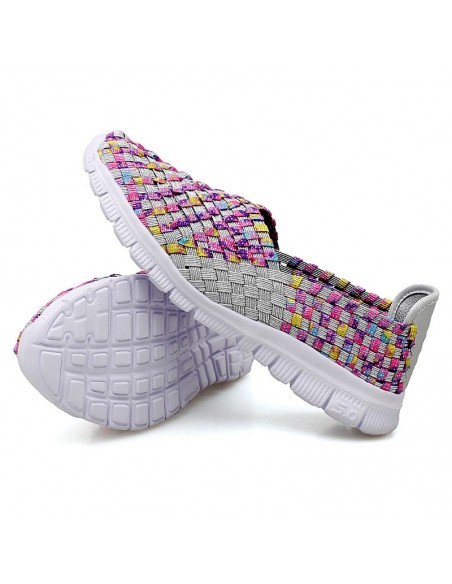 Espadrile dama elastice multicolore – Ușoare și comode, mărimi 35-41 model Adelina