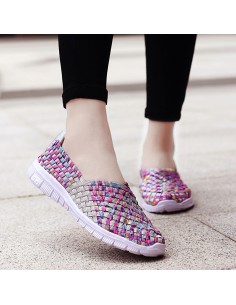 Espadrile dama elastice multicolore – Ușoare și comode, mărimi 35-41 model Adelina