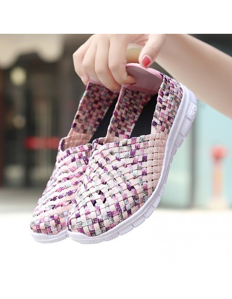 Espadrile dama elastice multicolore – Ușoare și comode, mărimi 35-41 model Adina