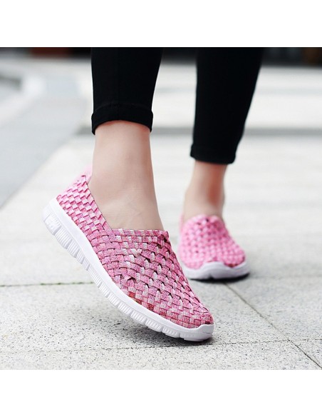 Espadrile elastice roz – Ușoare și comode, mărimi 35-41 model Alina