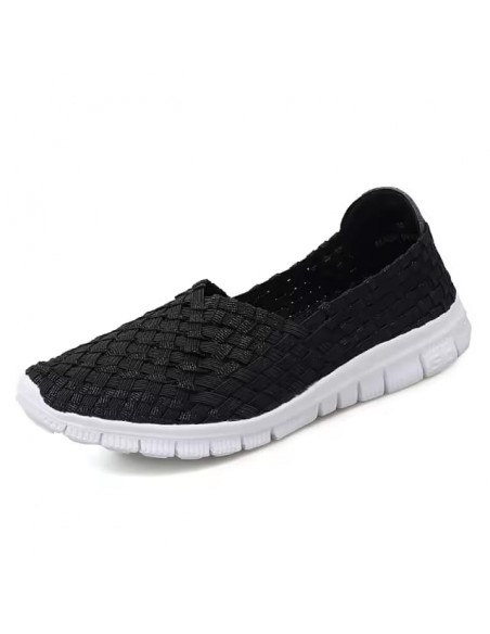 Espadrile elastice negre – Ușoare și comode, mărimi 35-41 model Andra