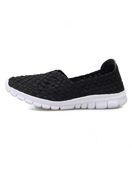 Espadrile elastice negre – Ușoare și comode, mărimi 35-41 model Andra